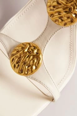 Ted Baker Natural Tayalin Gold Coin Heeled Sandals 9 Ted Baker Natural Tayalin Gold Coin Heeled Sandals -Ted Baker Shop N44830s3