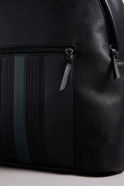 Ted Baker Black Esentle Striped Pu Backpack 9 Ted Baker Black Esentle Striped Pu Backpack -Ted Baker Shop T10153s3