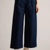 Ted Baker Blue Steviey Wide Leg Trousers 1 Ted Baker Blue Steviey Wide Leg Trousers -Ted Baker Shop T10172s