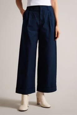 Ted Baker Blue Steviey Wide Leg Trousers