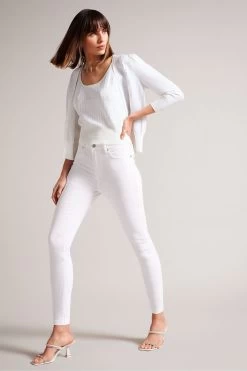 Ted Baker White Bobbiiy Sequin Detail Knit Top 9 Ted Baker White Bobbiiy Sequin Detail Knit Top -Ted Baker Shop T10244s3