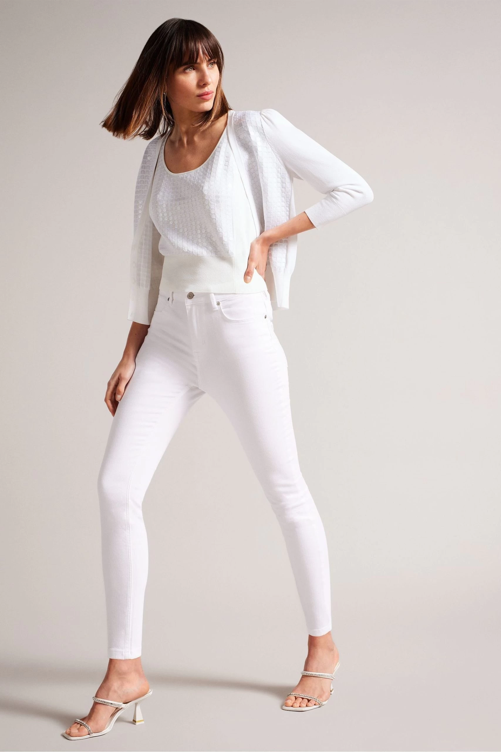 Ted Baker White Bobbiiy Sequin Detail Knit Top 5 Ted Baker White Bobbiiy Sequin Detail Knit Top - Image 3