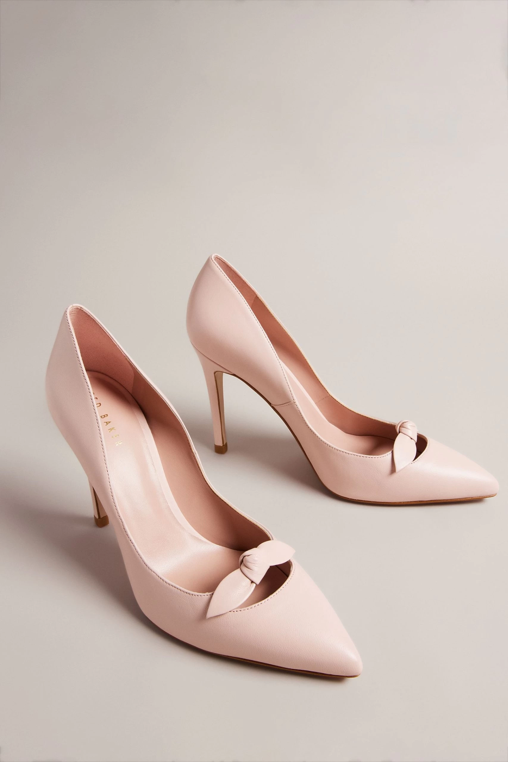 Ted Baker Pink Teliah Pointed Bow 100mm Court Heels 4 Ted Baker Pink Teliah Pointed Bow 100mm Court Heels - Image 2