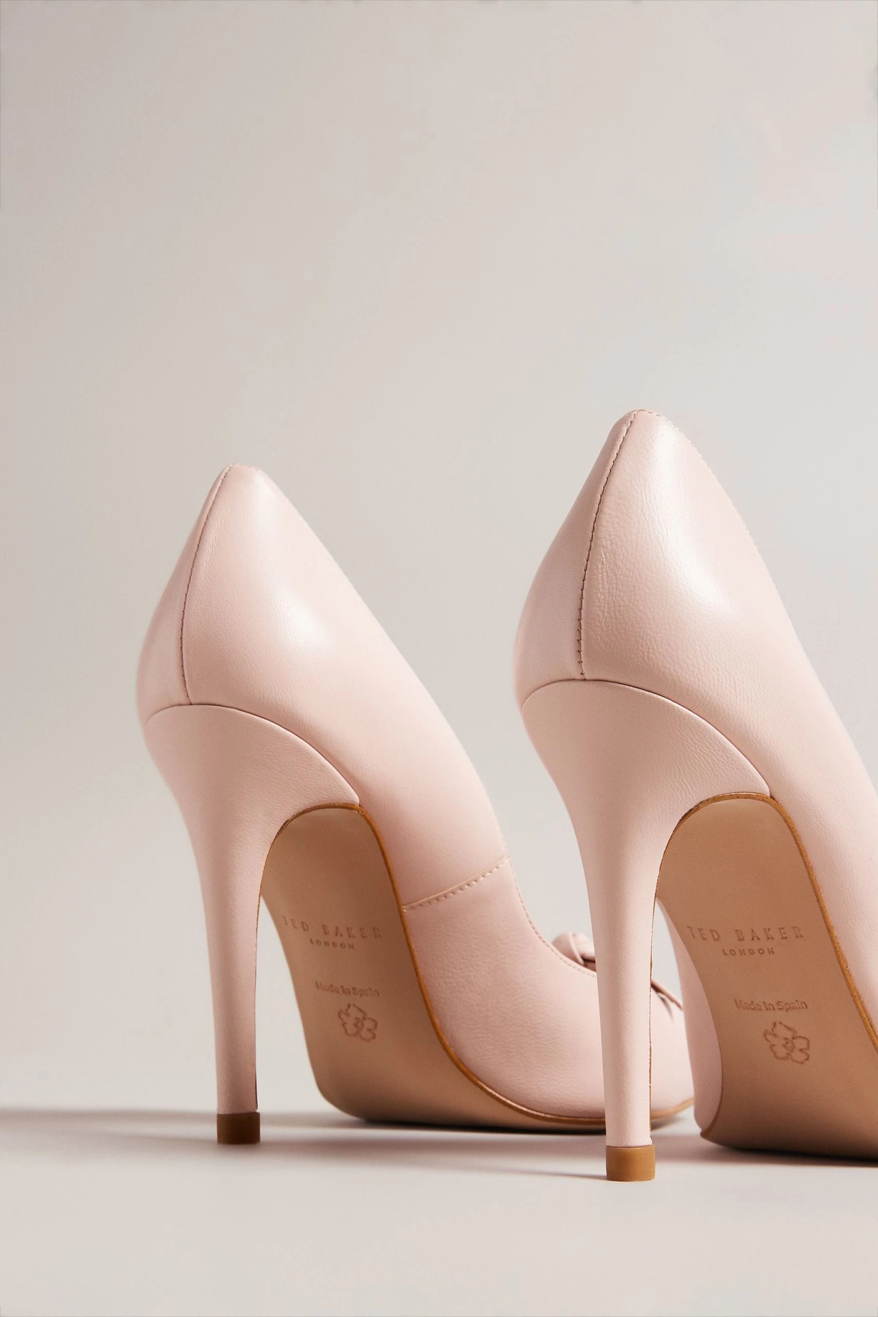 Ted Baker Pink Teliah Pointed Bow 100mm Court Heels 5 Ted Baker Pink Teliah Pointed Bow 100mm Court Heels - Image 3