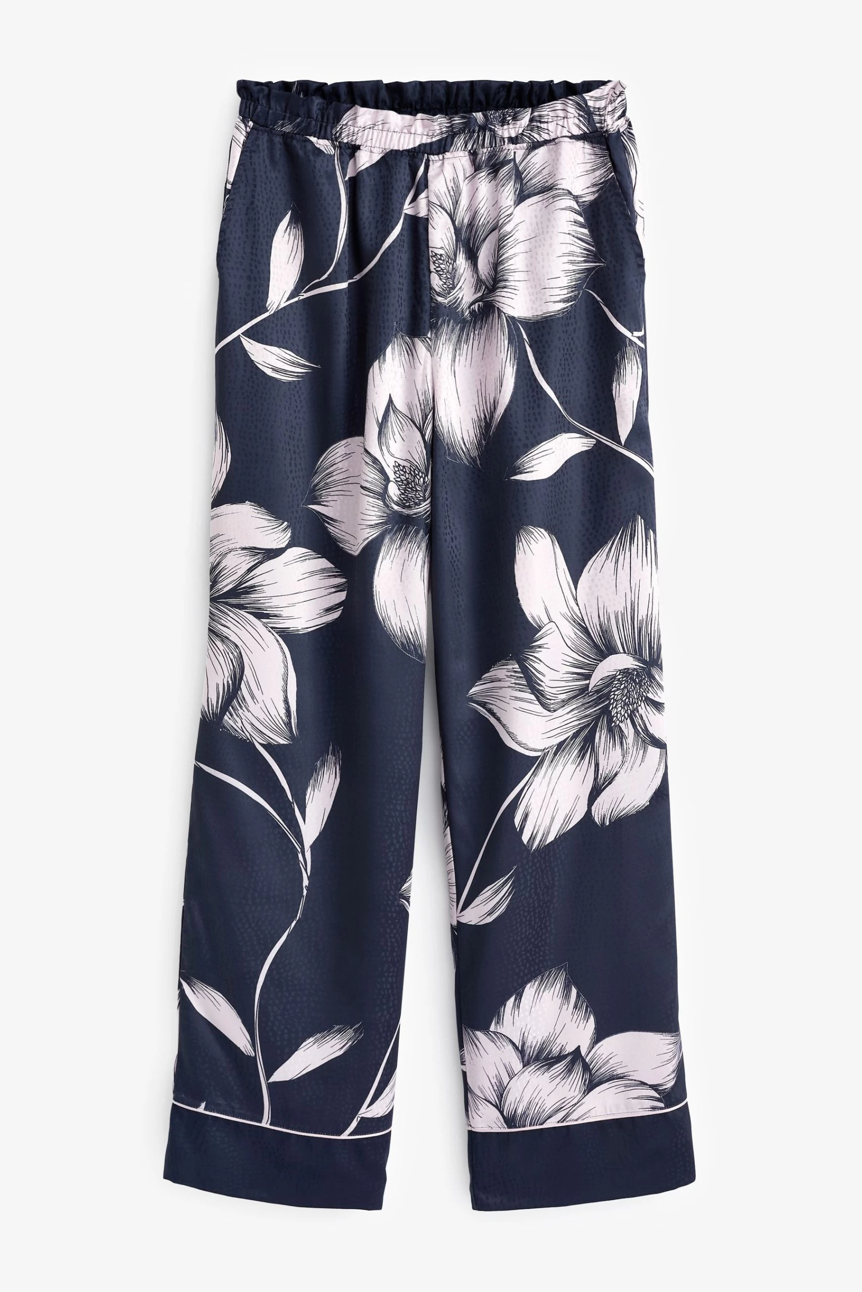 B By Ted Baker Navy Blue/Lilac Purple Jacquard Spot Satin Pyjama Set 12 B By Ted Baker Navy Blue/Lilac Purple Jacquard Spot Satin Pyjama Set - Image 10