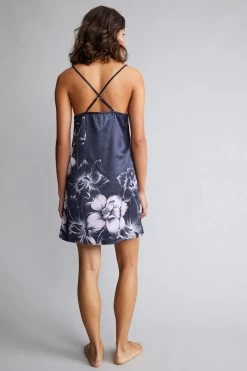 B By Ted Baker Navy Blue/Lilac Purple Jacquard Spot Satin Slip -Ted Baker Shop T12 484s3