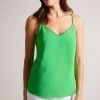 Ted Baker Green Andreno Strappy Cami With Rouleaux Trims -Ted Baker Shop T20178s