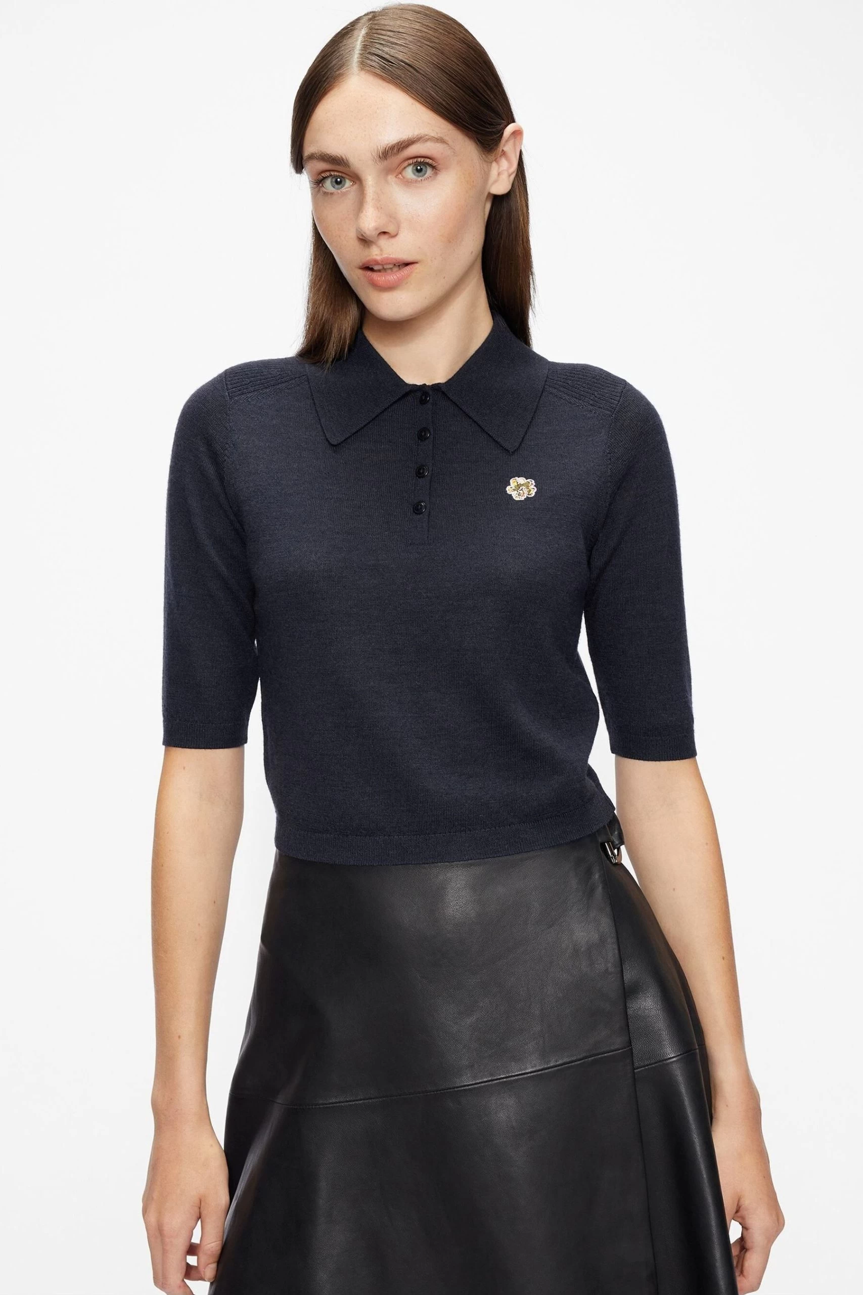 Ted Baker Blue Ameliya Merino Edit Polo Shirt 3 Ted Baker Blue Ameliya Merino Edit Polo Shirt