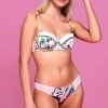 B By Ted Baker Pink Bird Floral Satin Balcony Bra 1 B By Ted Baker Pink Bird Floral Satin Balcony Bra -Ted Baker Shop T40 959s