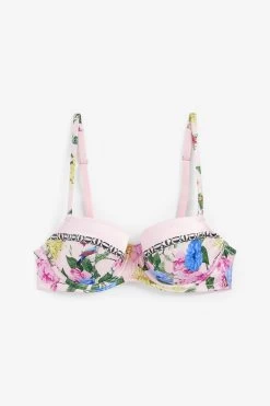 B By Ted Baker Pink Bird Floral Satin Balcony Bra -Ted Baker Shop T40959s2