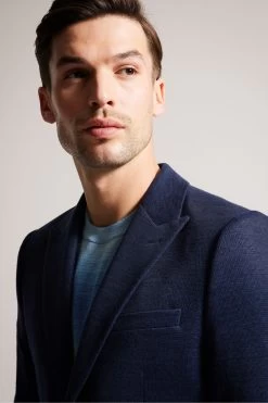 Ted Baker Blue Keanuj Slim Fit Jersey Blazer 10 Ted Baker Blue Keanuj Slim Fit Jersey Blazer -Ted Baker Shop T51454s4