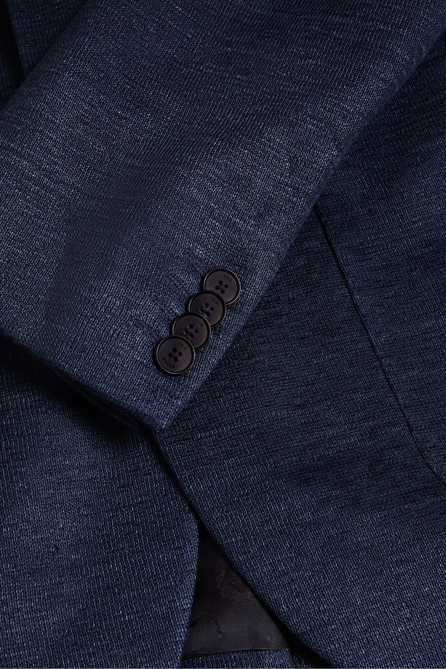 Ted Baker Blue Keanuj Slim Fit Jersey Blazer 7 Ted Baker Blue Keanuj Slim Fit Jersey Blazer - Image 5