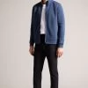 Ted Baker Blue Tymos Long Sleeved Regular Fit Zip Through Jacket 1 Ted Baker Blue Tymos Long Sleeved Regular Fit Zip Through Jacket -Ted Baker Shop T51457s