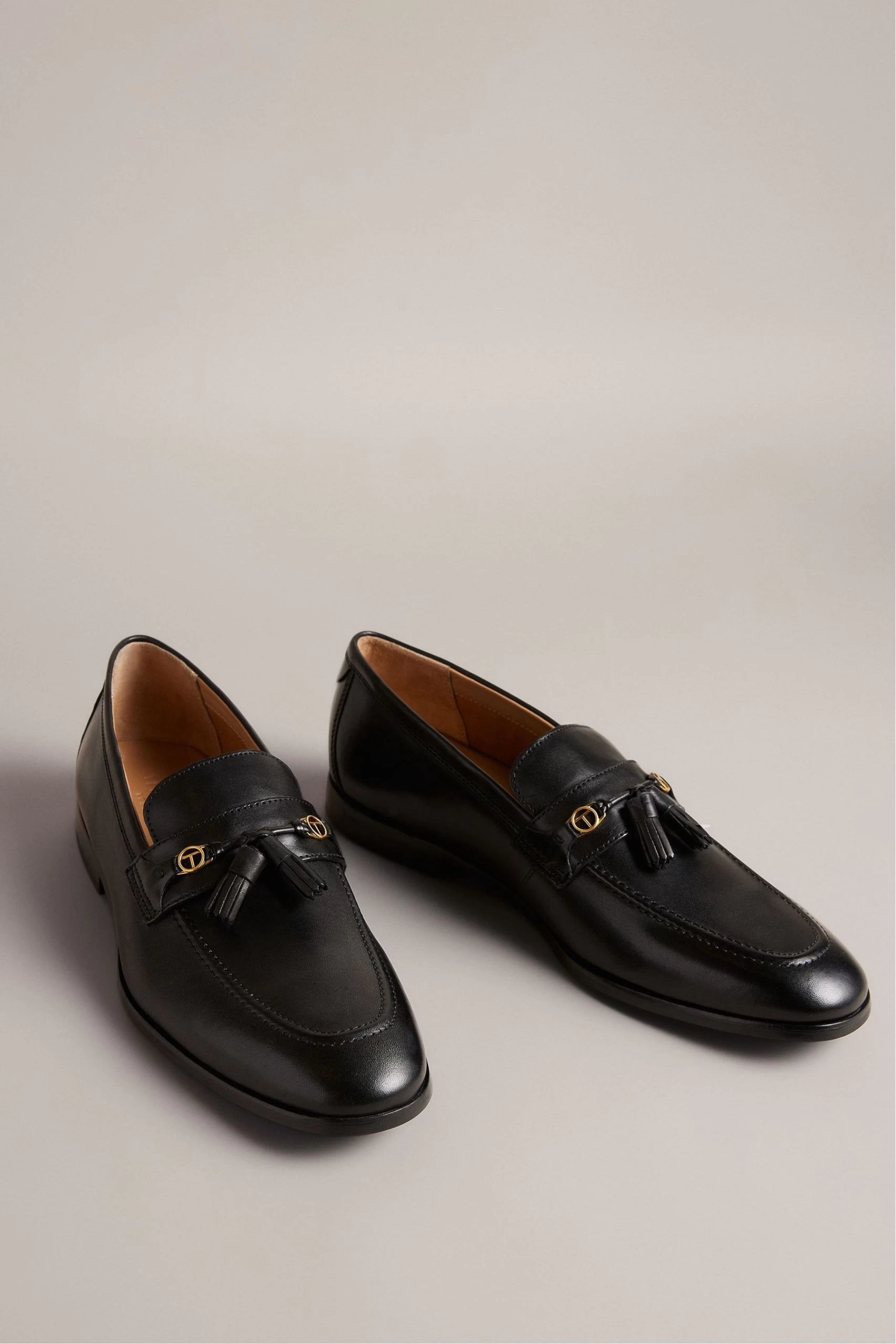 Ted Baker Ainsly Leather Black Loafers With Hardware 4 Ted Baker Ainsly Leather Black Loafers With Hardware - Image 2