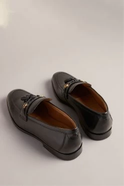Ted Baker Ainsly Leather Black Loafers With Hardware 9 Ted Baker Ainsly Leather Black Loafers With Hardware -Ted Baker Shop T51462s3
