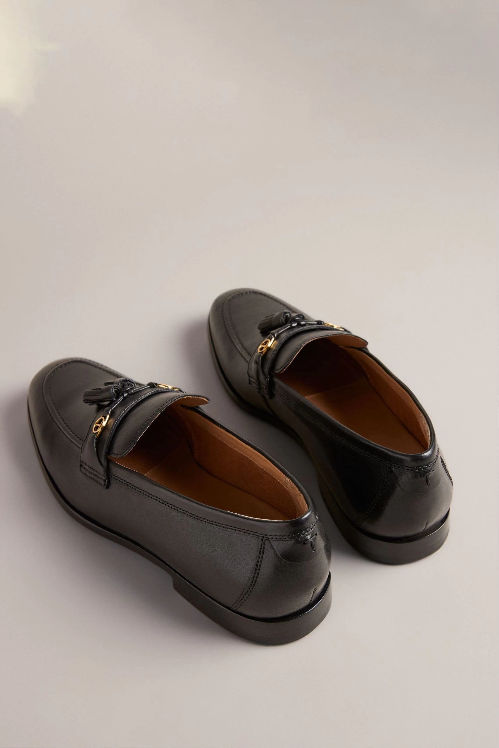 Ted Baker Ainsly Leather Black Loafers With Hardware 5 Ted Baker Ainsly Leather Black Loafers With Hardware - Image 3