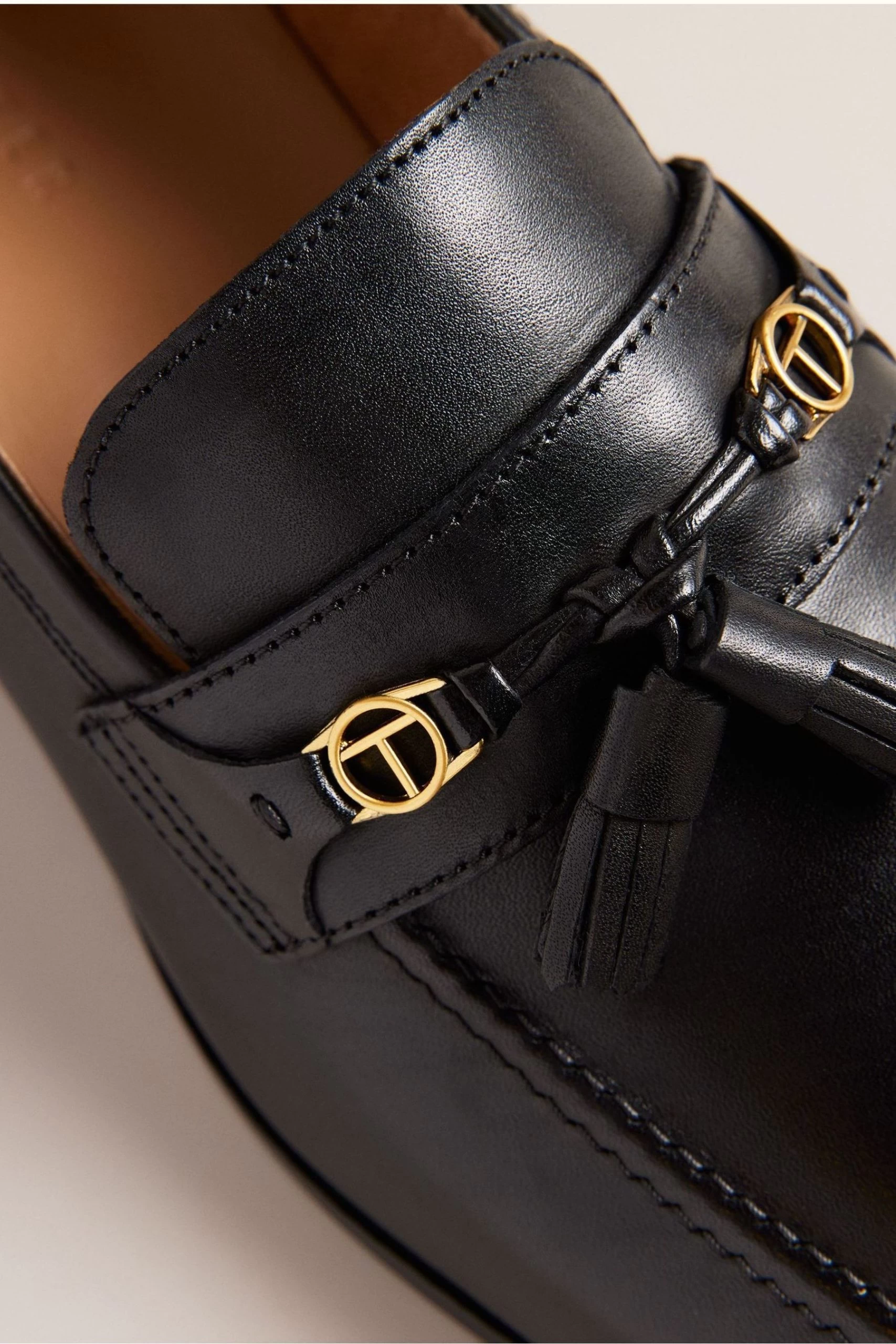 Ted Baker Ainsly Leather Black Loafers With Hardware 6 Ted Baker Ainsly Leather Black Loafers With Hardware - Image 4