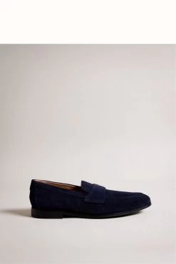 Ted Baker Blue Adlerrs Full Suede Formal Saddle Loafers