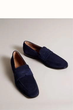 Ted Baker Blue Adlerrs Full Suede Formal Saddle Loafers 7 Ted Baker Blue Adlerrs Full Suede Formal Saddle Loafers -Ted Baker Shop T51475s2