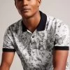 Ted Baker Quinten White Short Sleeved Regular Fit Printed Polo Shirt 2 Ted Baker Quinten White Short Sleeved Regular Fit Printed Polo Shirt -Ted Baker Shop T51477s