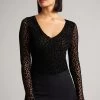 Ted Baker Black Darcina Mesh Jersey Body 1 Ted Baker Black Darcina Mesh Jersey Body -Ted Baker Shop T54307s