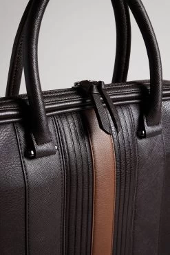 Ted Baker Brown Nevver Brn-Choc Striped Pu Document Bag 10 Ted Baker Brown Nevver Brn-Choc Striped Pu Document Bag -Ted Baker Shop T55826s4
