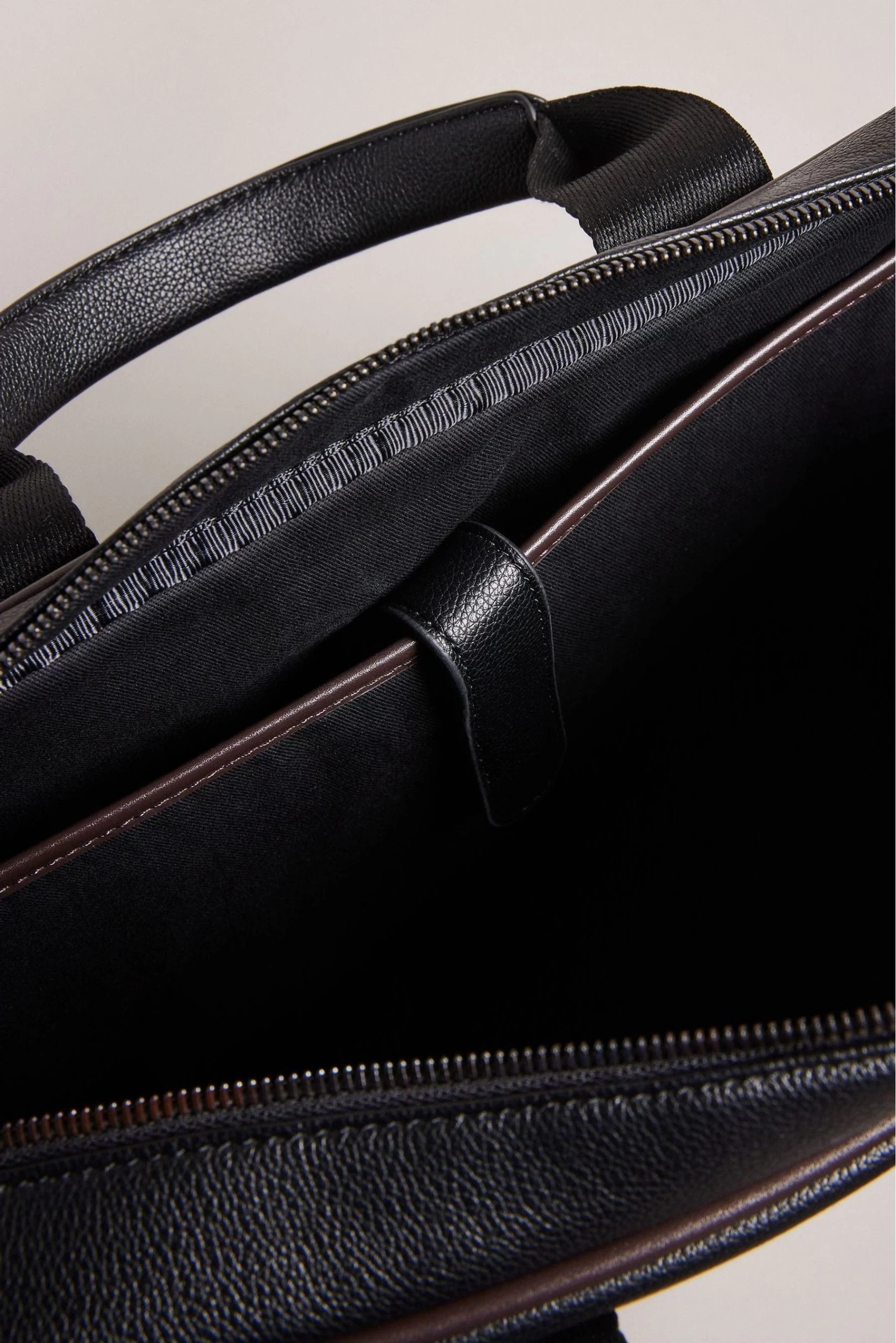 Ted Baker Joshey Black Recycled Pu Document Bag 4 Ted Baker Joshey Black Recycled Pu Document Bag - Image 3