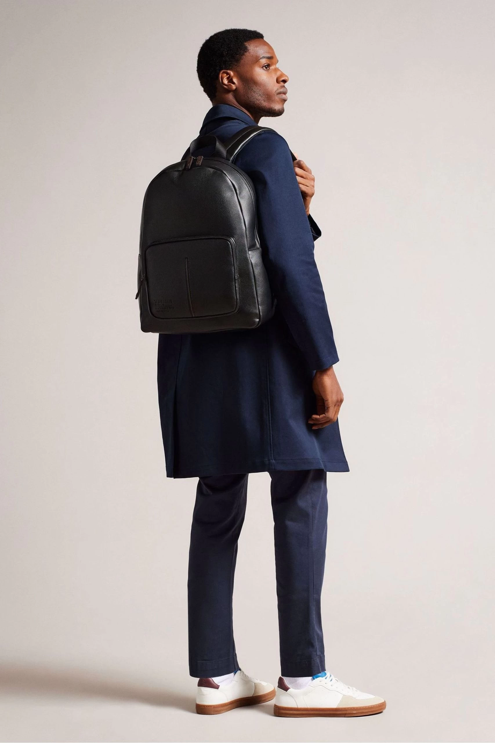 Ted Baker Joss Black Recycled Pu Backpack 7 Ted Baker Joss Black Recycled Pu Backpack - Image 5