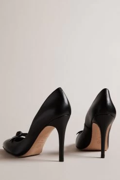 Ted Baker Teliah Black Pointed Bow 100mm Court Heels 8 Ted Baker Teliah Black Pointed Bow 100mm Court Heels -Ted Baker Shop T60152s3