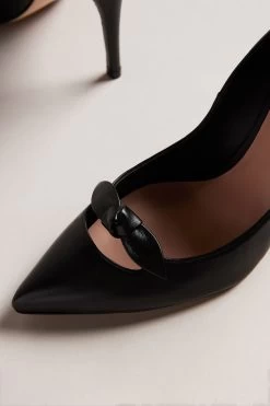 Ted Baker Teliah Black Pointed Bow 100mm Court Heels 9 Ted Baker Teliah Black Pointed Bow 100mm Court Heels -Ted Baker Shop T60152s4