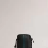 Ted Baker Black Everton Striped Pu Large Flight Bag 2 Ted Baker Black Everton Striped Pu Large Flight Bag -Ted Baker Shop T60190s