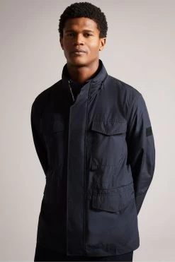 Ted Baker Blue Garceea Nylon Field Jacket