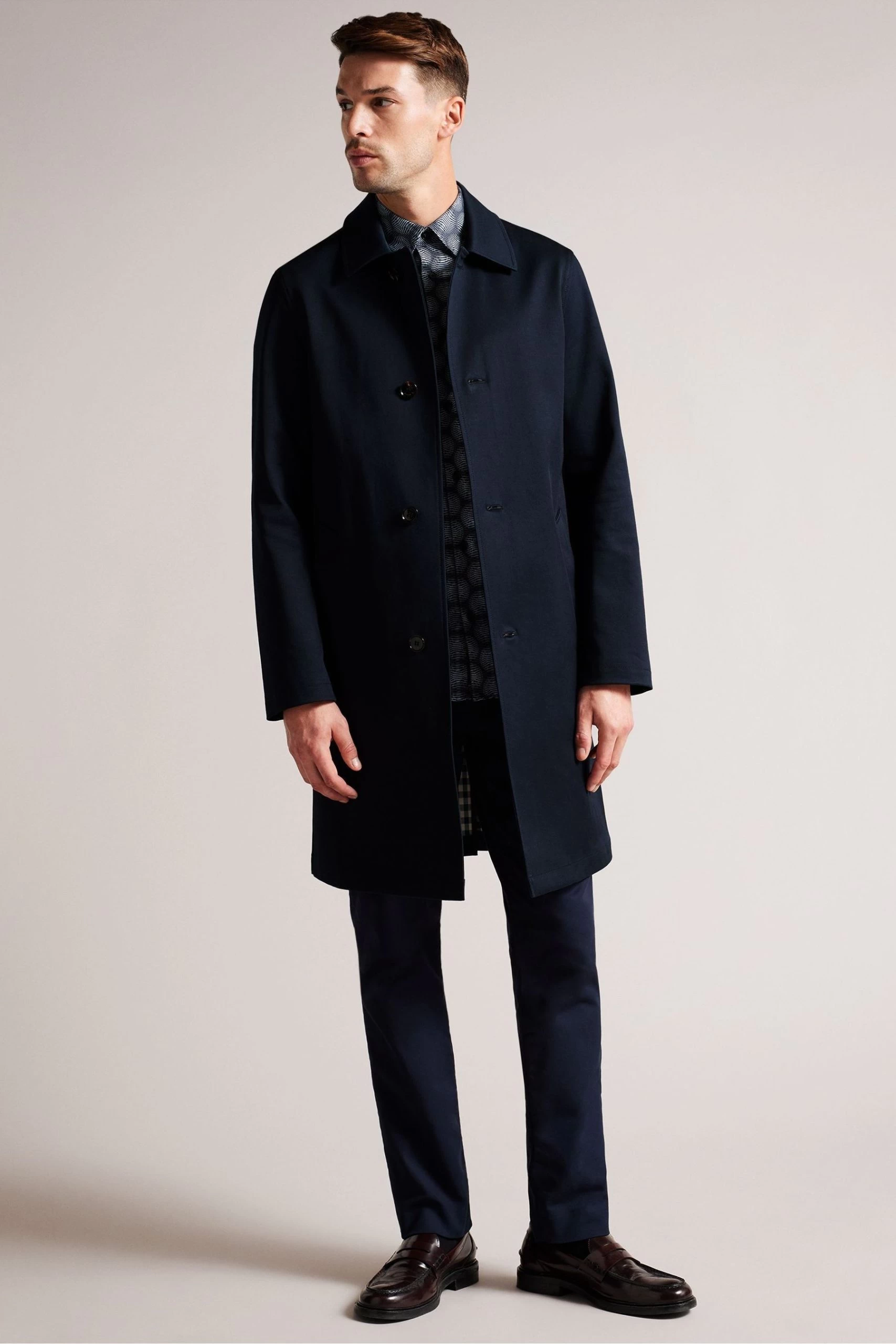 Ted Baker Blue Capel House Check Mac 4 Ted Baker Blue Capel House Check Mac - Image 2