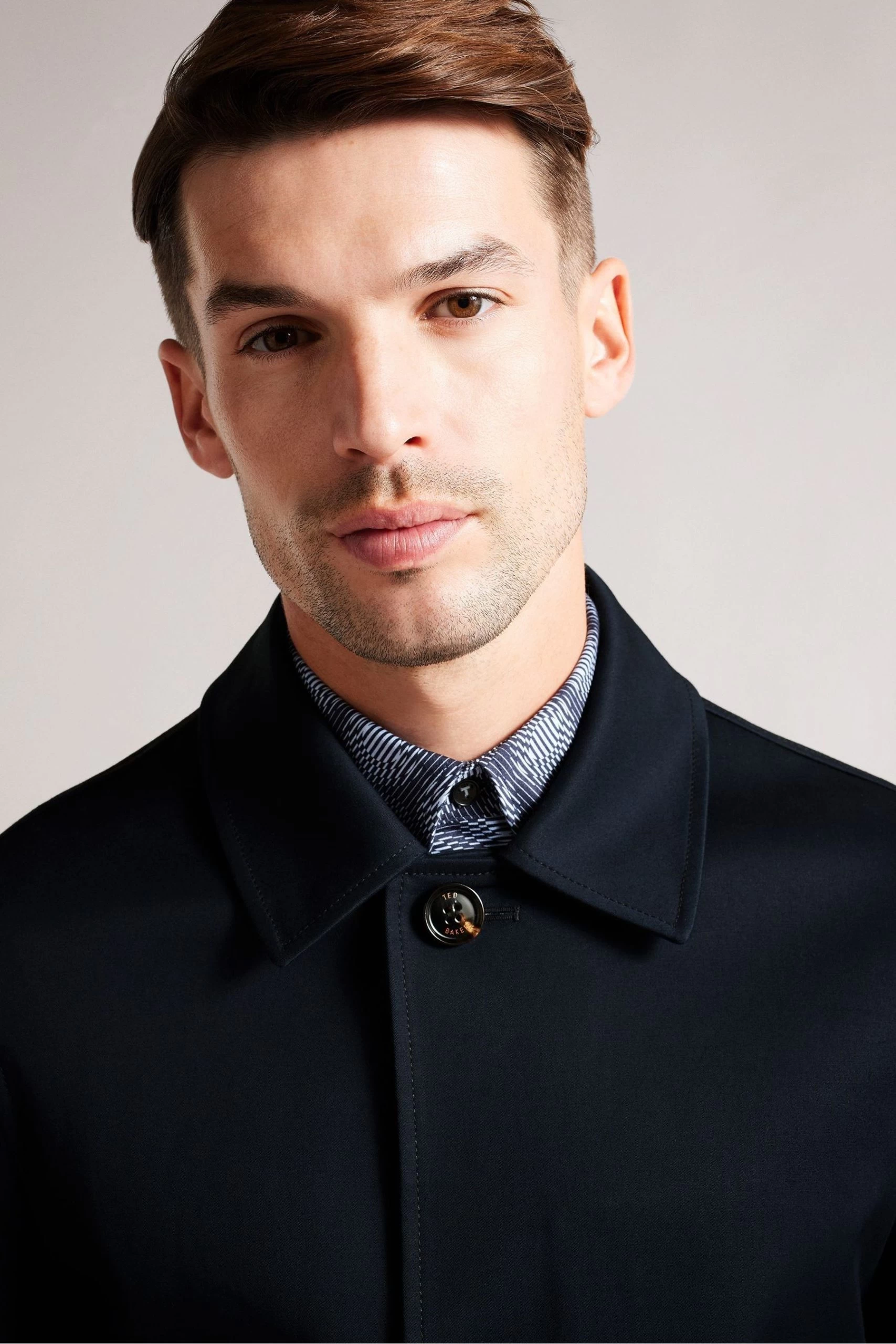 Ted Baker Blue Capel House Check Mac 6 Ted Baker Blue Capel House Check Mac - Image 4