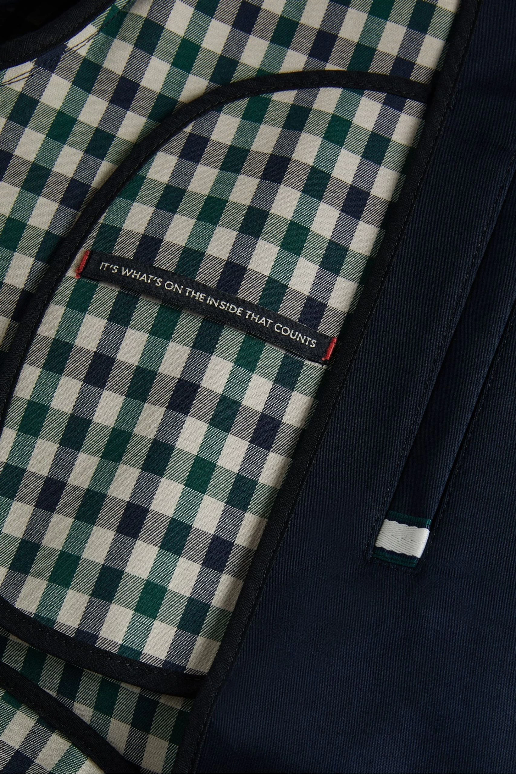 Ted Baker Blue Capel House Check Mac 7 Ted Baker Blue Capel House Check Mac - Image 5