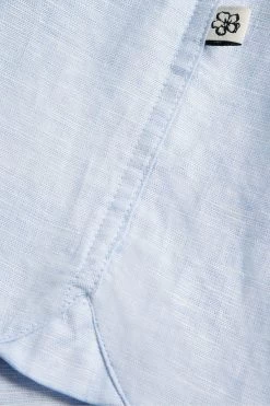 Ted Baker Blue Kingfrd Short Sleeve Linen Shirt 11 Ted Baker Blue Kingfrd Short Sleeve Linen Shirt -Ted Baker Shop T60259s5