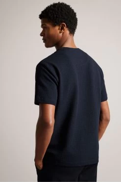 Ted Baker Blue Bossa Short Sleeved Relaxed T-Shirt With Pocket -Ted Baker Shop T60262s2