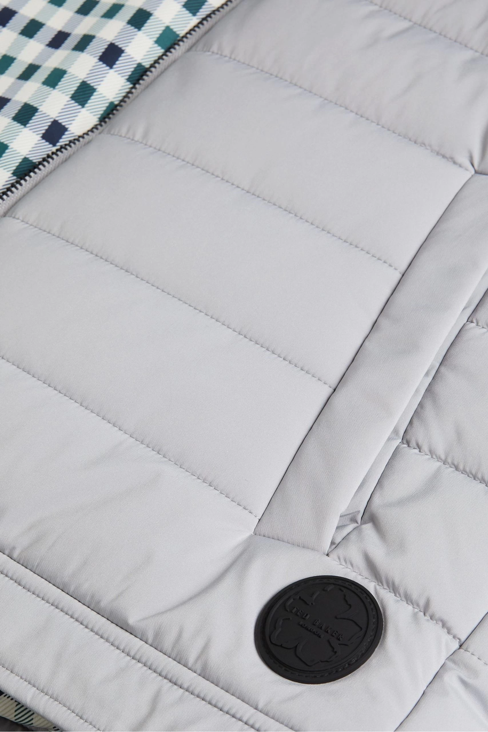 Ted Baker Grey Oveta Quilted Nylon Gilet 7 Ted Baker Grey Oveta Quilted Nylon Gilet - Image 5