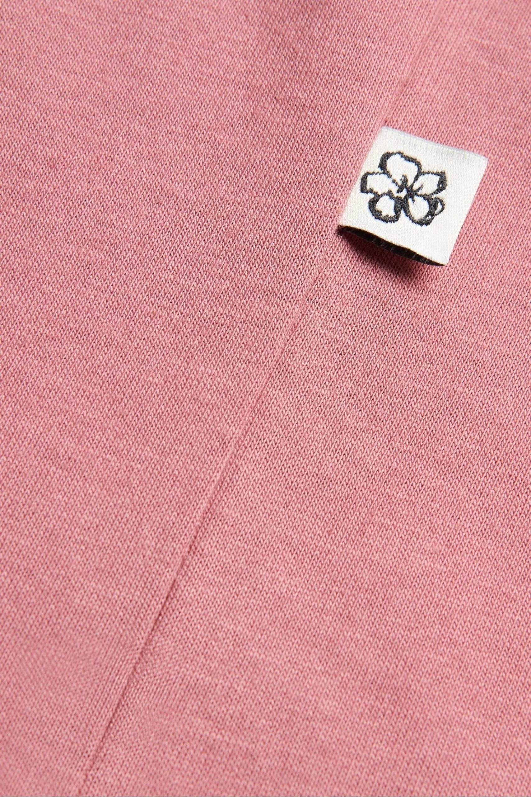 Ted Baker Pink Marrsho Short Sleeve Smart Jersey Shirt 7 Ted Baker Pink Marrsho Short Sleeve Smart Jersey Shirt - Image 5