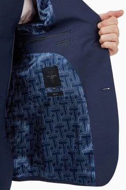 Ted Baker Premium Blue Panama Slim Suit Jacket -Ted Baker Shop T62 397s5