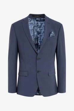 Ted Baker Premium Blue Panama Slim Suit Jacket -Ted Baker Shop T62 397s8
