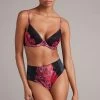 B By Ted Baker Pink Floral Satin Padded Plunge Bra 1 B By Ted Baker Pink Floral Satin Padded Plunge Bra -Ted Baker Shop T64 051s
