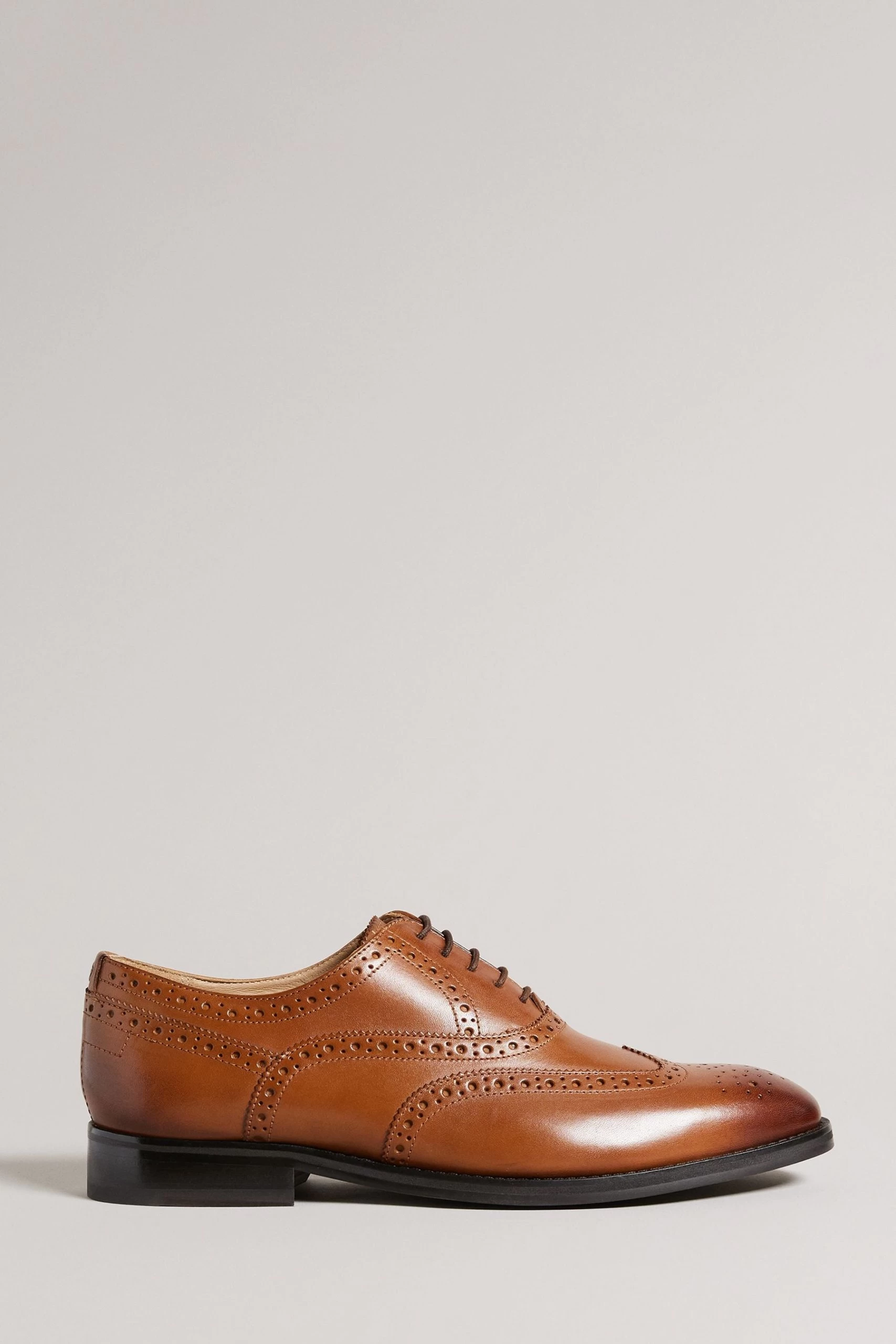 Ted Baker Brown Amaiss Formal Leather Brogue Shoes 3 Ted Baker Brown Amaiss Formal Leather Brogue Shoes