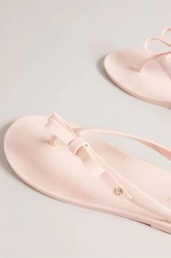 Ted Baker Jassey Dusky-Pink Bow Flip Flops 7 Ted Baker Jassey Dusky-Pink Bow Flip Flops -Ted Baker Shop T82812s2