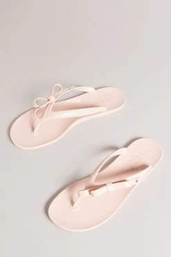 Ted Baker Jassey Dusky-Pink Bow Flip Flops 8 Ted Baker Jassey Dusky-Pink Bow Flip Flops -Ted Baker Shop T82812s3