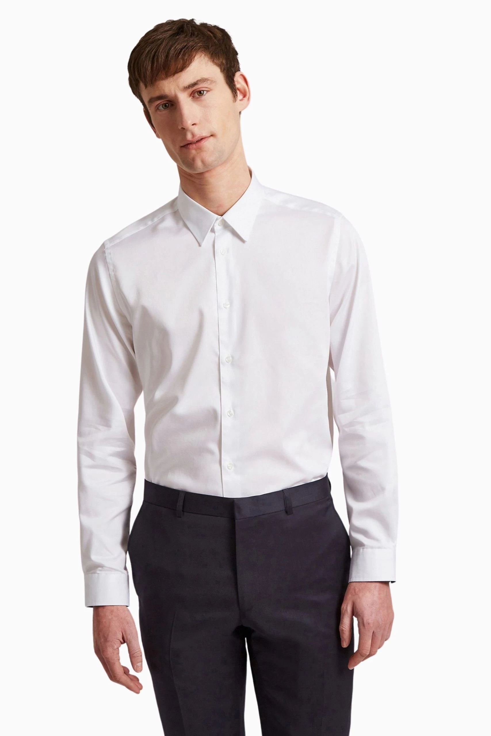 Ted Baker Tailoring Holme Regular White Stretch Shirt 3 Ted Baker Tailoring Holme Regular White Stretch Shirt
