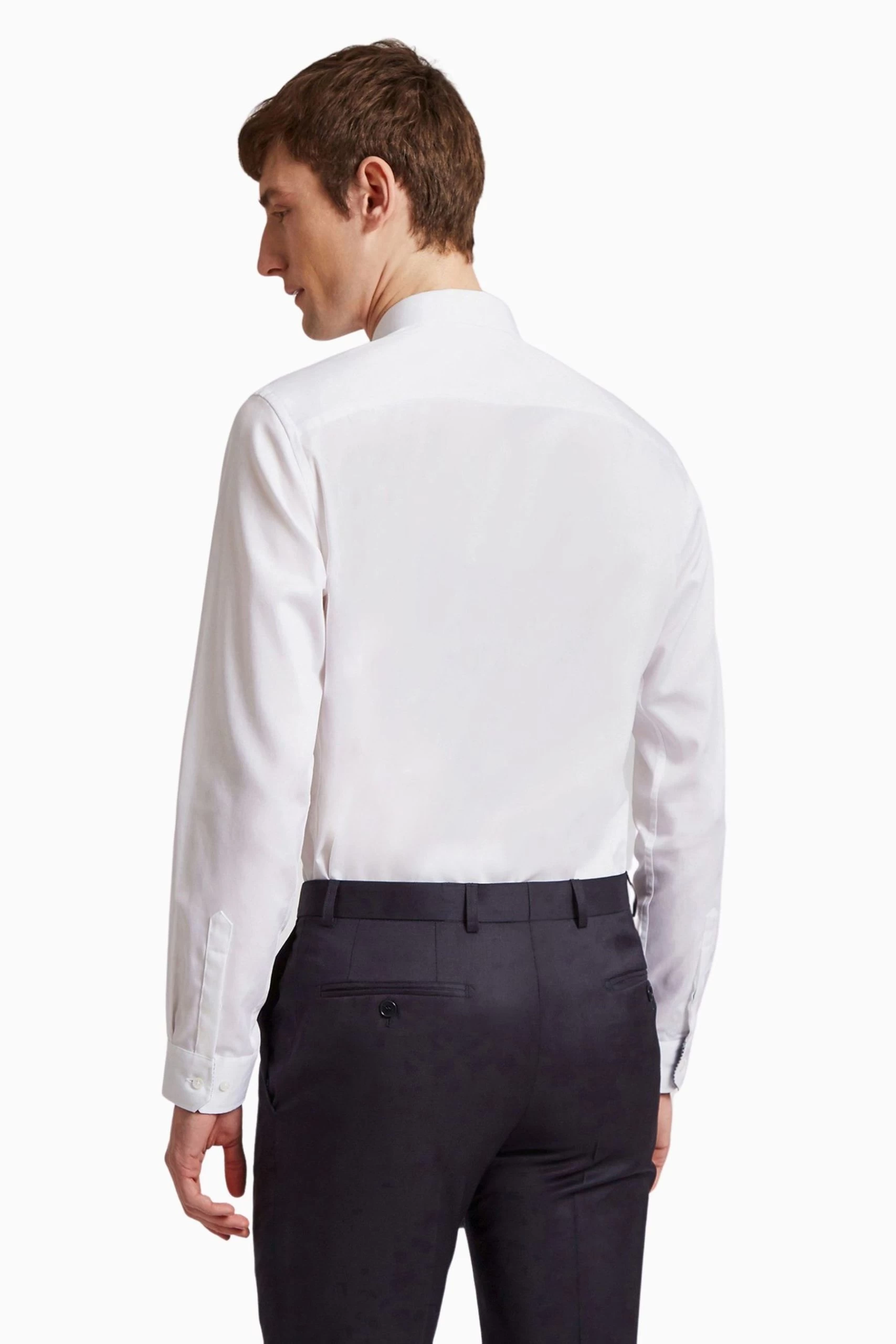 Ted Baker Tailoring Holme Regular White Stretch Shirt 4 Ted Baker Tailoring Holme Regular White Stretch Shirt - Image 2