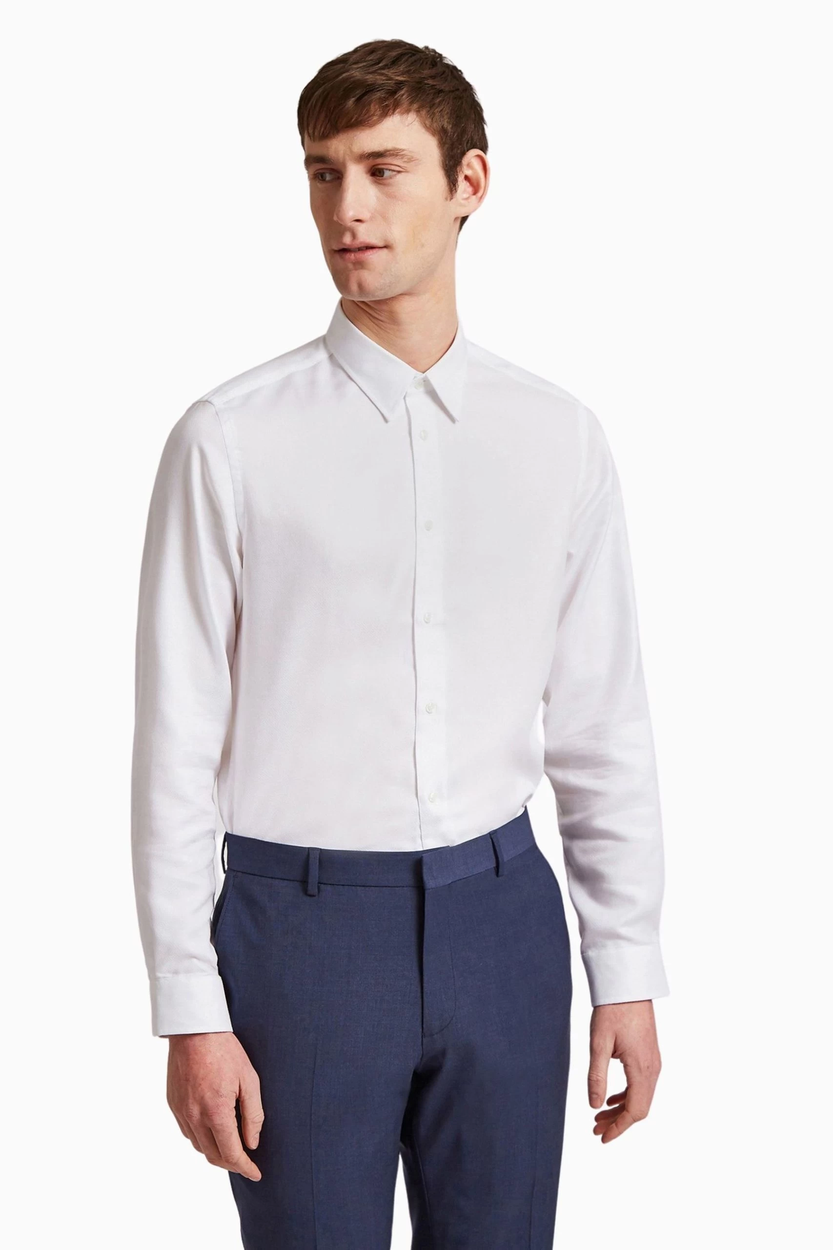 Ted Baker Tailoring Jorvic White Texture Shirt 3 Ted Baker Tailoring Jorvic White Texture Shirt