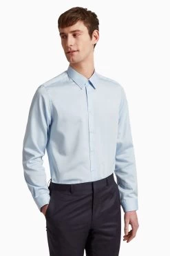 Ted Baker Tailoring Isla Blue Core Ice Slim Shirt