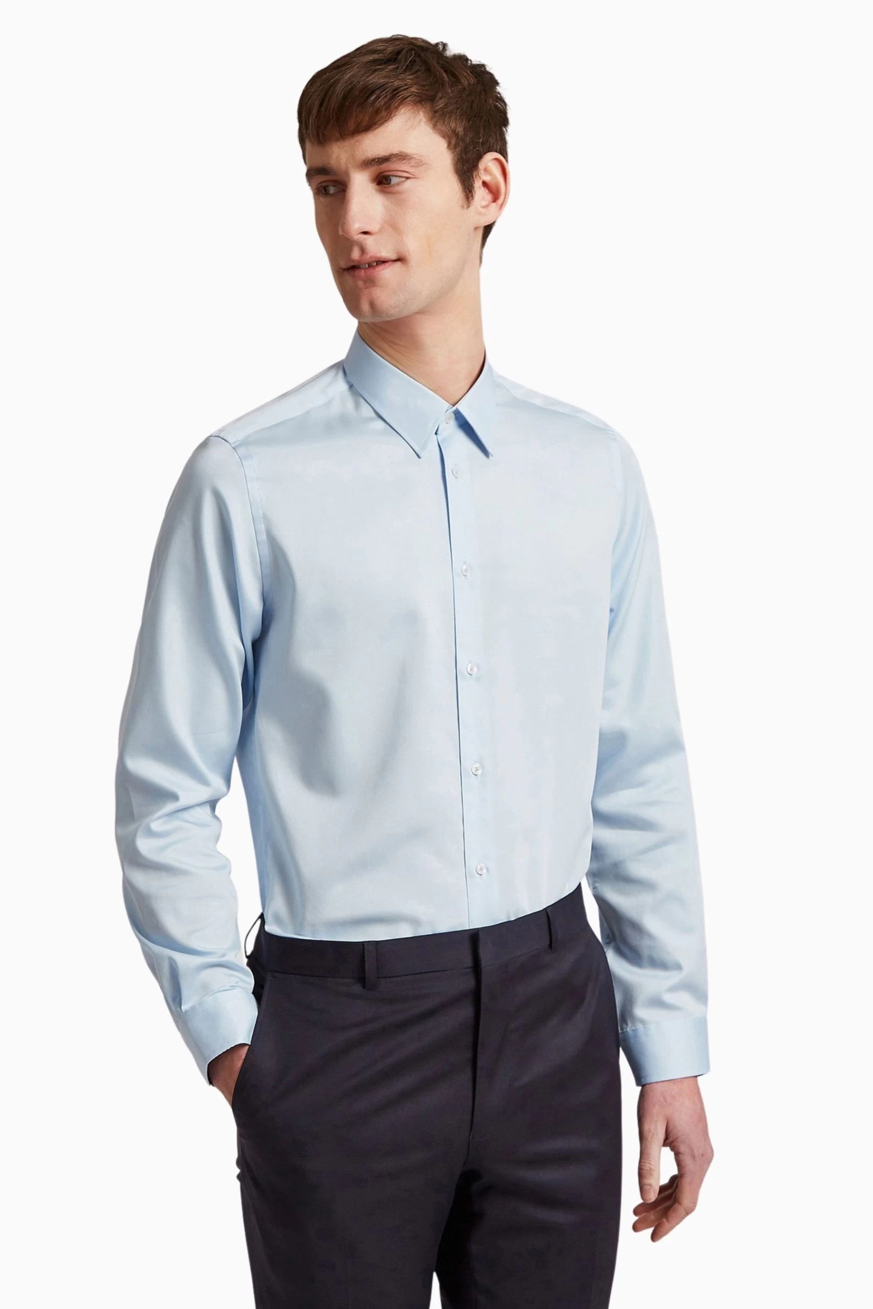 Ted Baker Tailoring Isla Blue Core Ice Slim Shirt 3 Ted Baker Tailoring Isla Blue Core Ice Slim Shirt